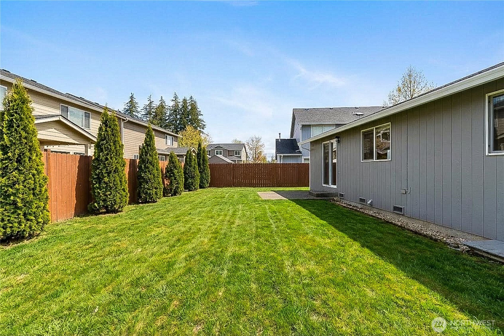 924 Merea Lane Sultan, WA 98294 - Photo 29 of 30 a backyard of a house with plants and a yard