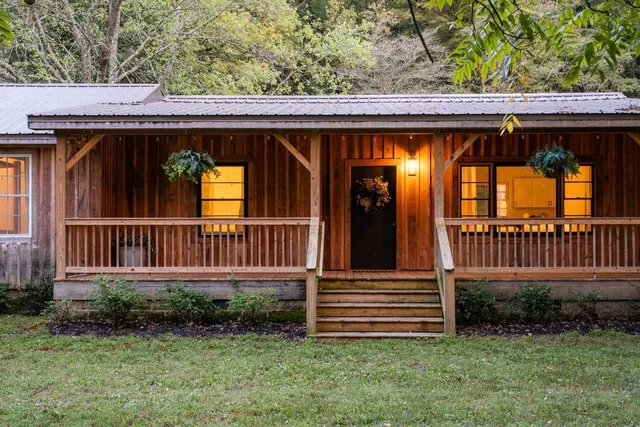 a view of a lake with a trees