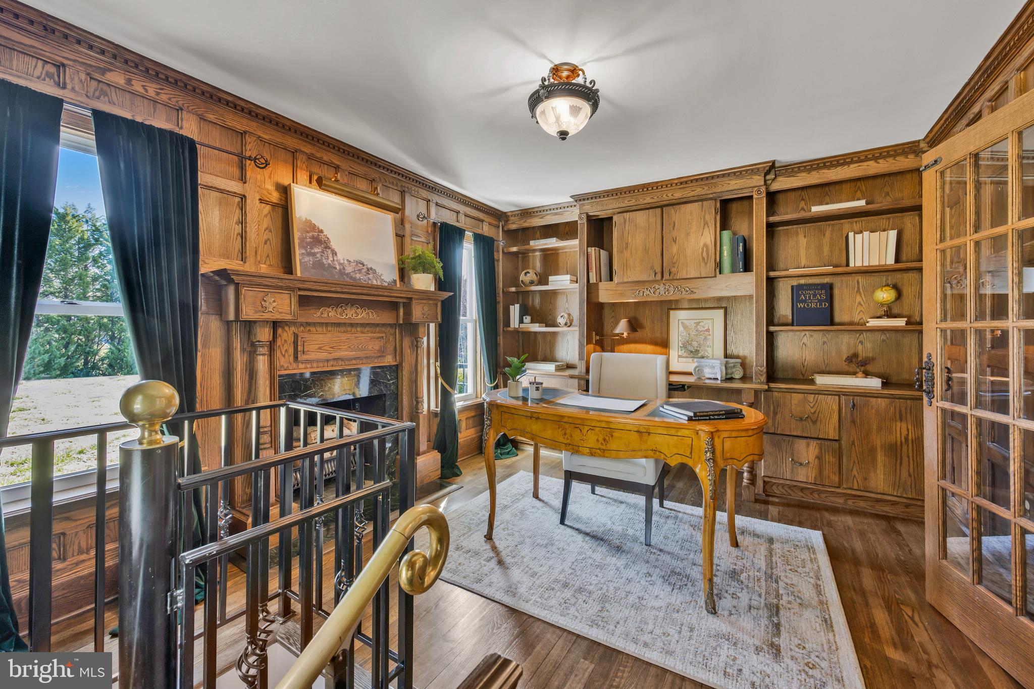 7500 Clifton Road Clifton, VA 20124 - Photo 17 of 49 Main level office with custom millwork