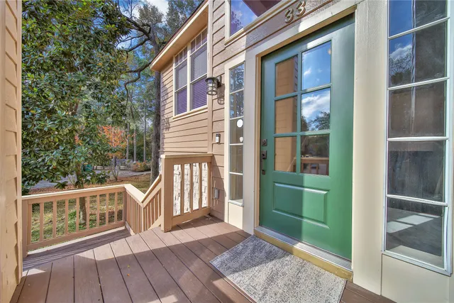 a view of a house with a deck