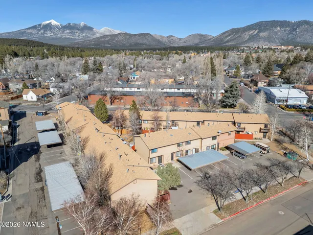 a view of a lake with a mountain