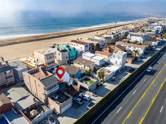 a view of a balcony with an ocean view
