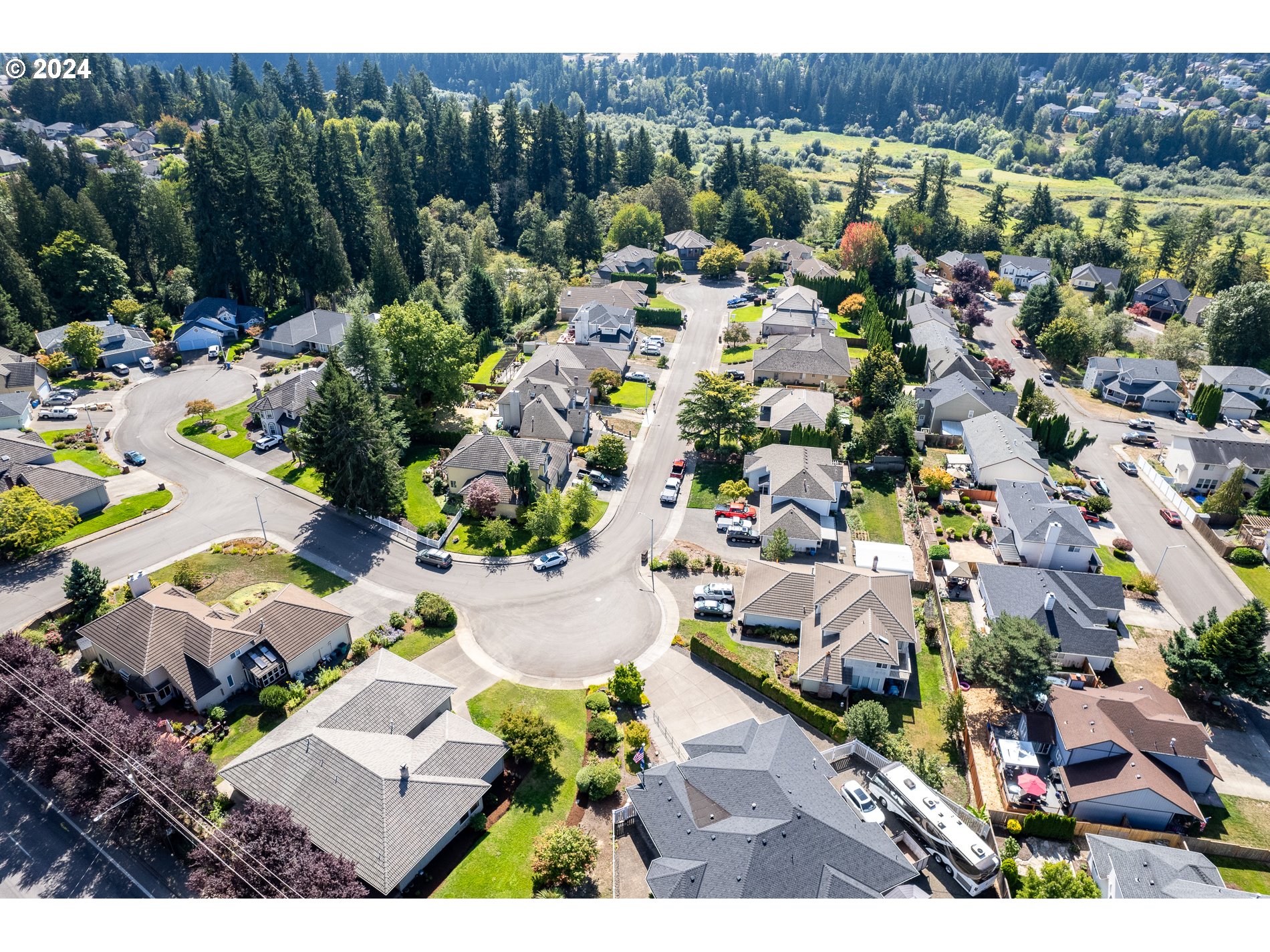 1908 Northwest 140th Circle Vancouver, WA 98685 - Photo 44 of 46 an aerial view of a houses with a yard and lake view