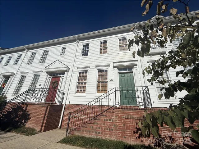 a front view of a building