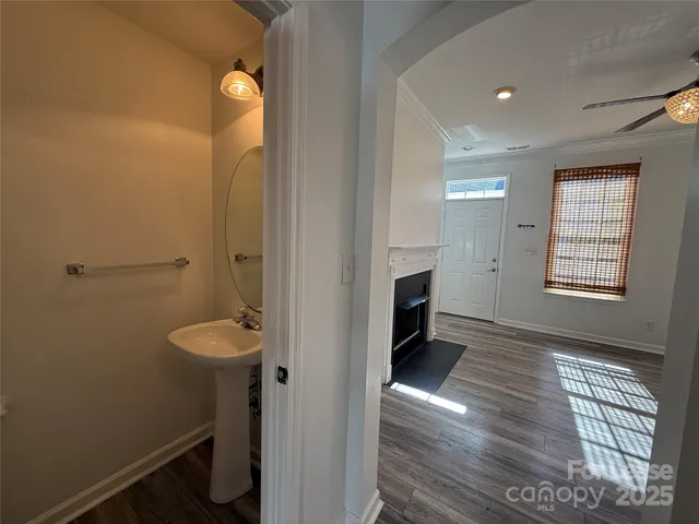 a bathroom with a sink and toilet