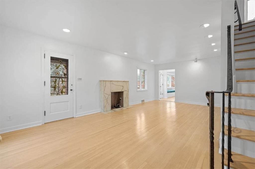 2800 Fernwald Road Pittsburgh, PA 15217 - Photo 5 of 37 a view of an empty room with a fireplace