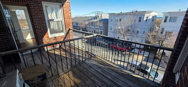 a view of city from balcony