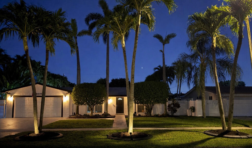 5408 Jackson Street Hollywood, FL 33021 - Photo 6 of 42 a front view of a building with palm trees