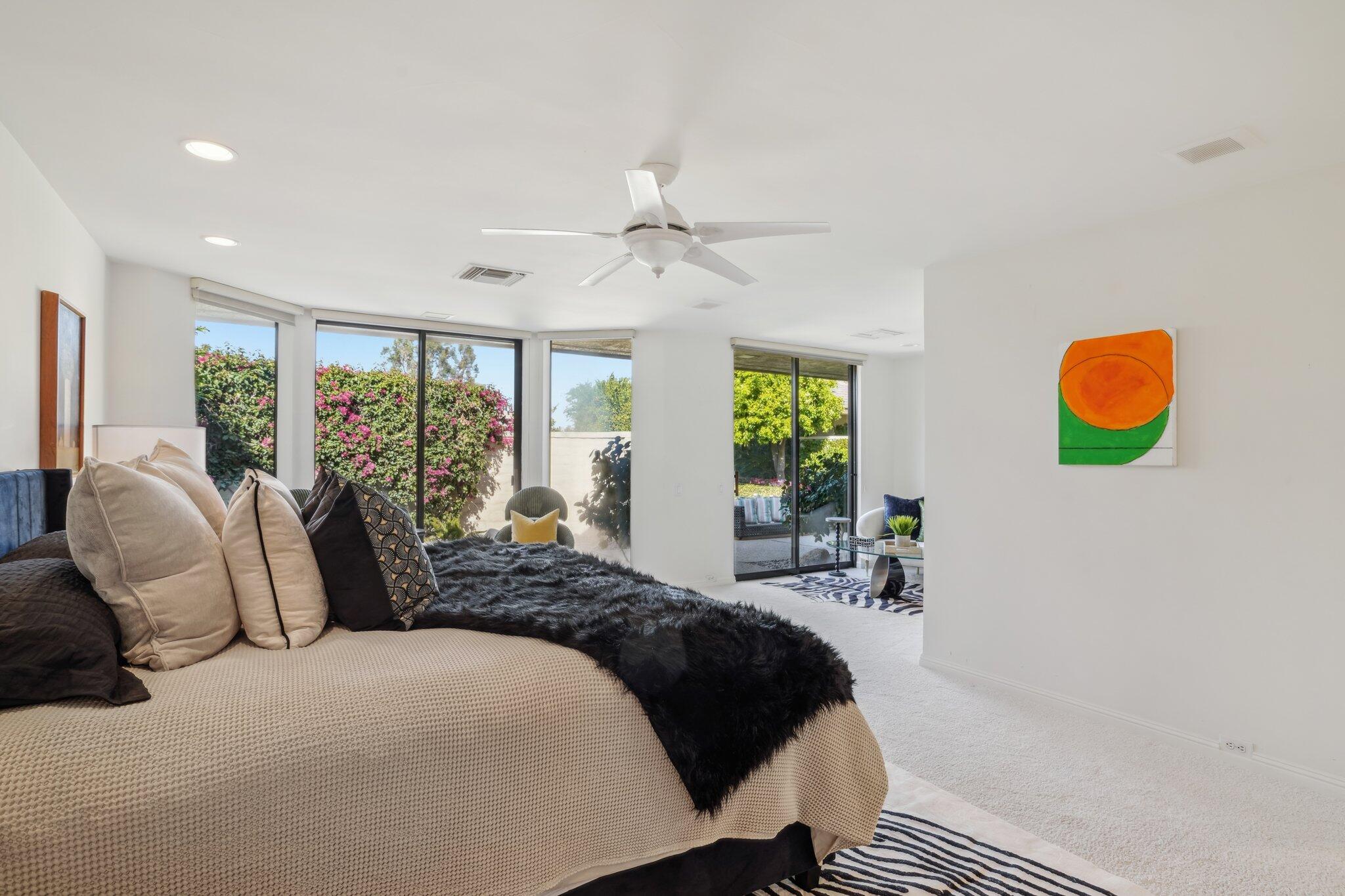 1 Exeter Court Rancho Mirage, CA 92270 - Photo 23 of 41 Primary bedroom overlooking green space