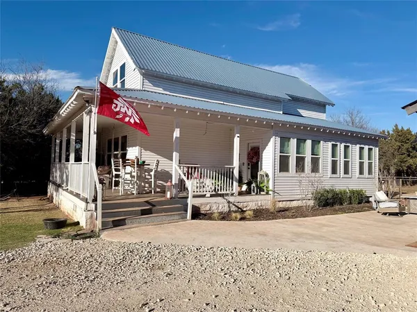 a front view of a building with street view