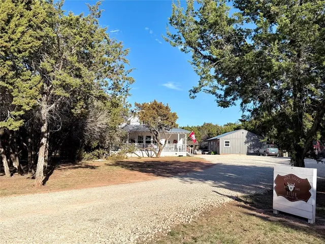 a view of street with houses