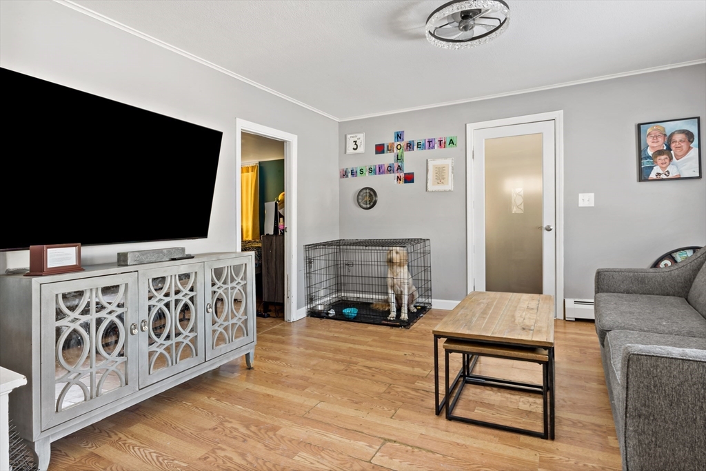 677 Oak Grove Avenue Fall River, MA 02720 - Photo 17 of 26 a living room with fireplace furniture and a flat screen tv
