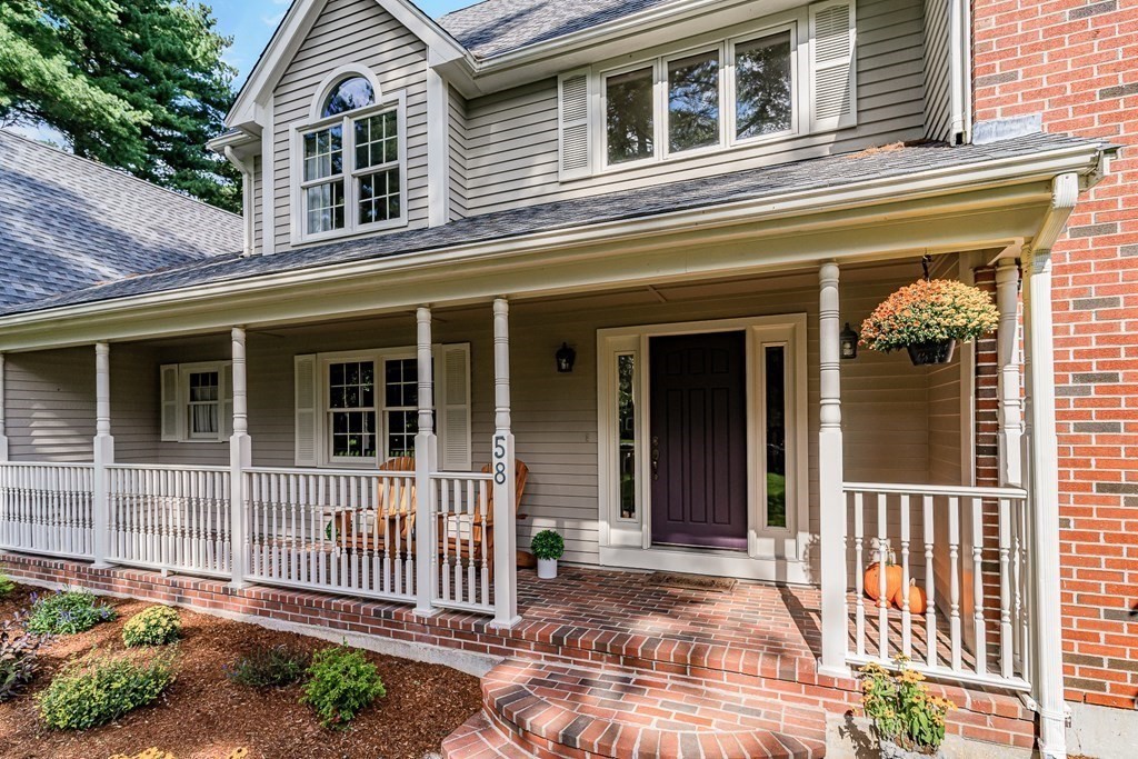 58 York Road Mansfield, MA 02048 - Photo 3 of 42 a view of a house with entrance and a yard