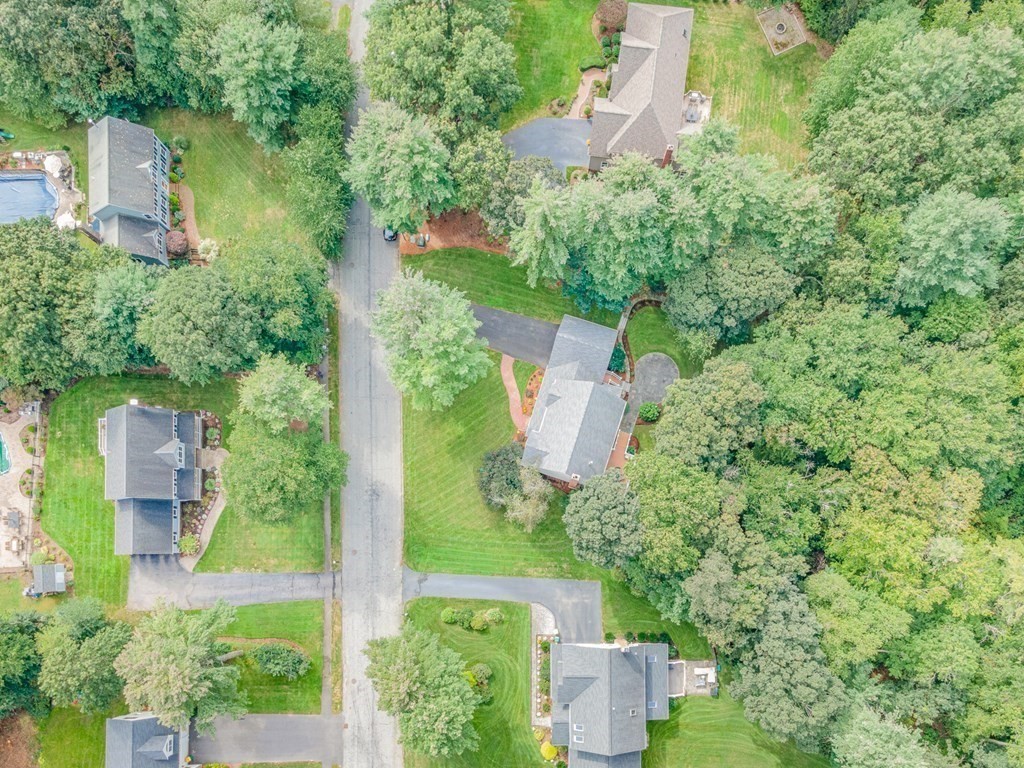 58 York Road Mansfield, MA 02048 - Photo 36 of 42 an aerial view of a house with outdoor space and street view