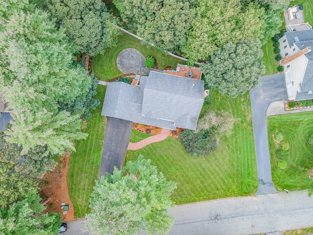 58 York Road Mansfield, MA 02048 - Photo 38 of 42 an aerial view of a house with a yard