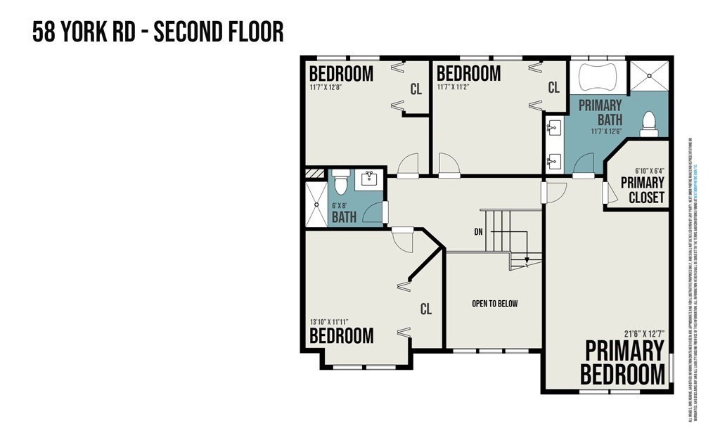 58 York Road Mansfield, MA 02048 - Photo 41 of 42 a picture of a floor plan