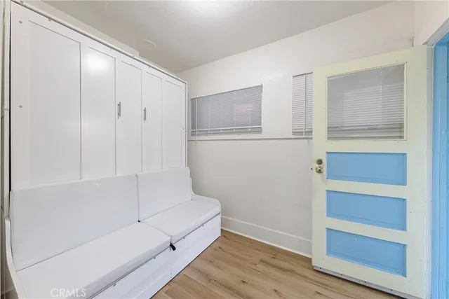 a bathroom with a tub and shower