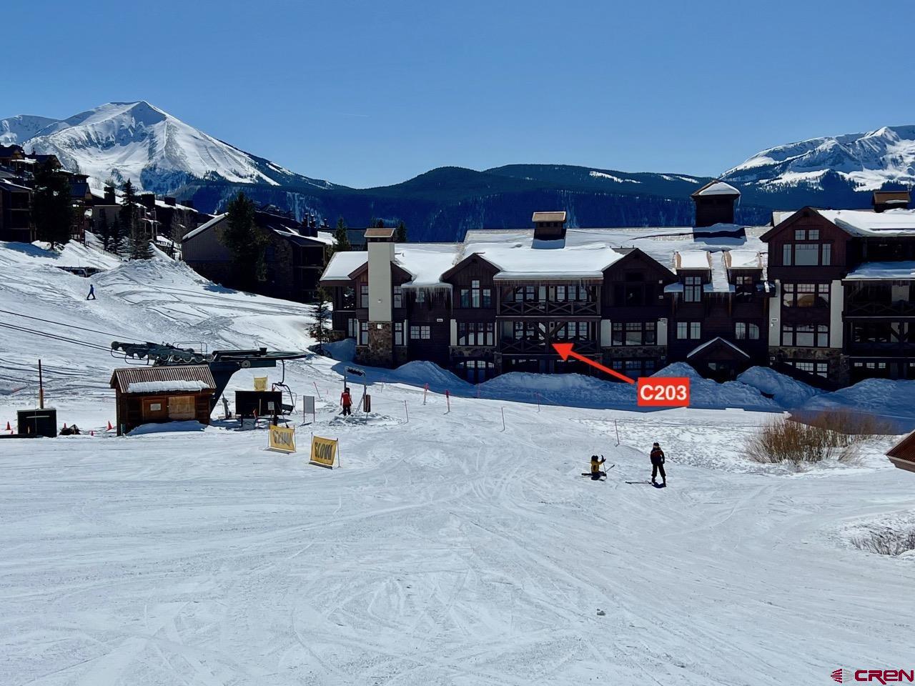 14 Hunter Hill Road, Unit C203 Crested Butte, CO 81225 - Photo 2 of 34 an outdoor space with patio