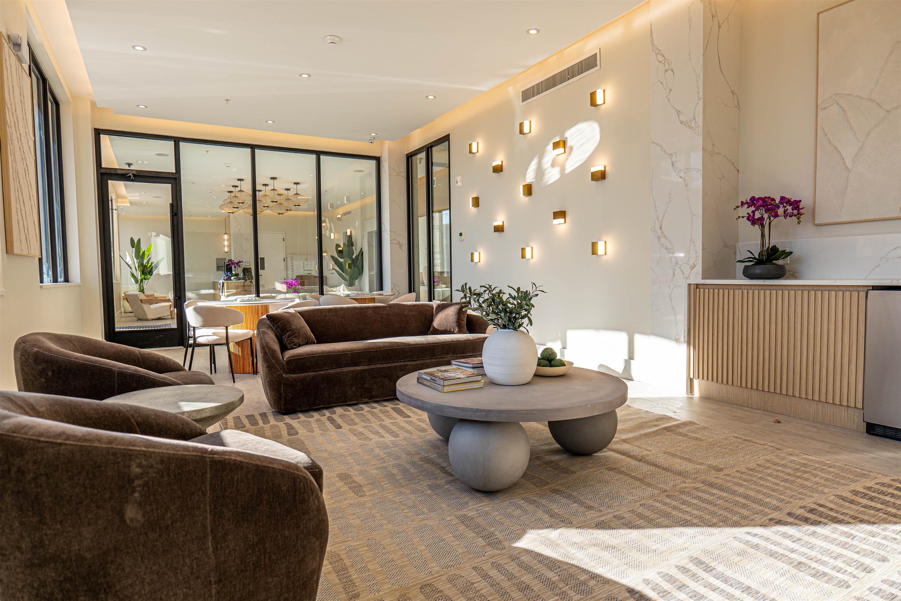 1722 Springfield Avenue, Unit 403 Maplewood, NJ 07040 - Photo 24 of 31 a living room with furniture and a large window