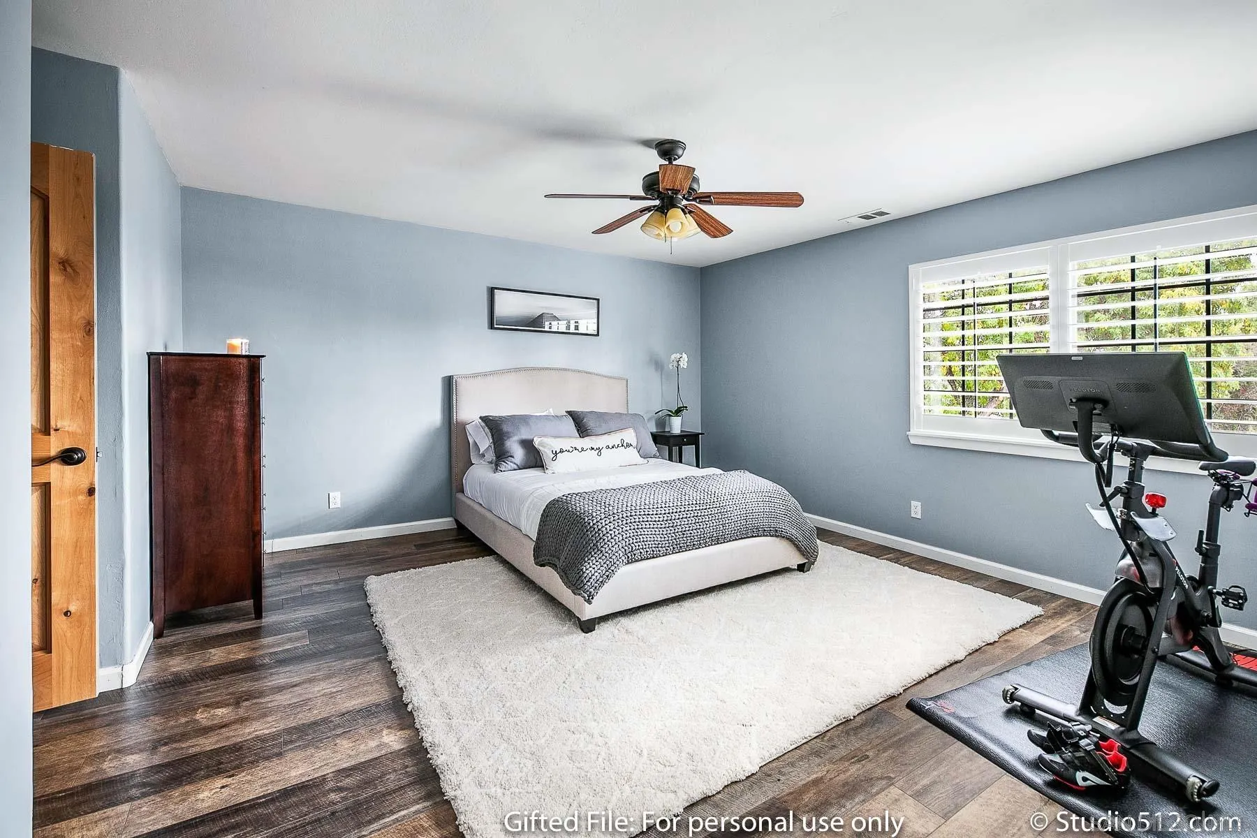 1259 Grandview Road Vista, CA 92084 - Photo 20 of 41 a bedroom with a bed and a flat screen tv