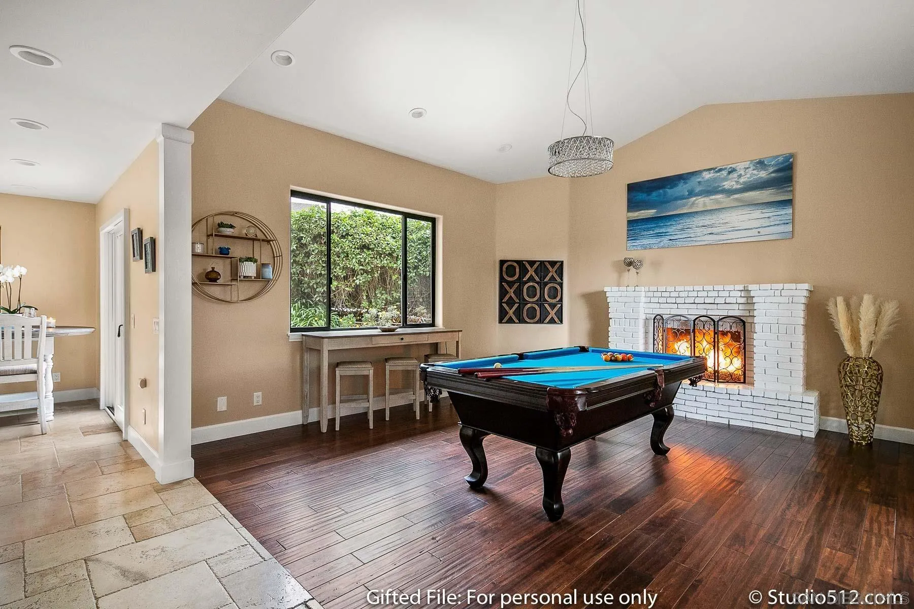 1259 Grandview Road Vista, CA 92084 - Photo 7 of 41 a living room with furniture a fireplace and wooden floor
