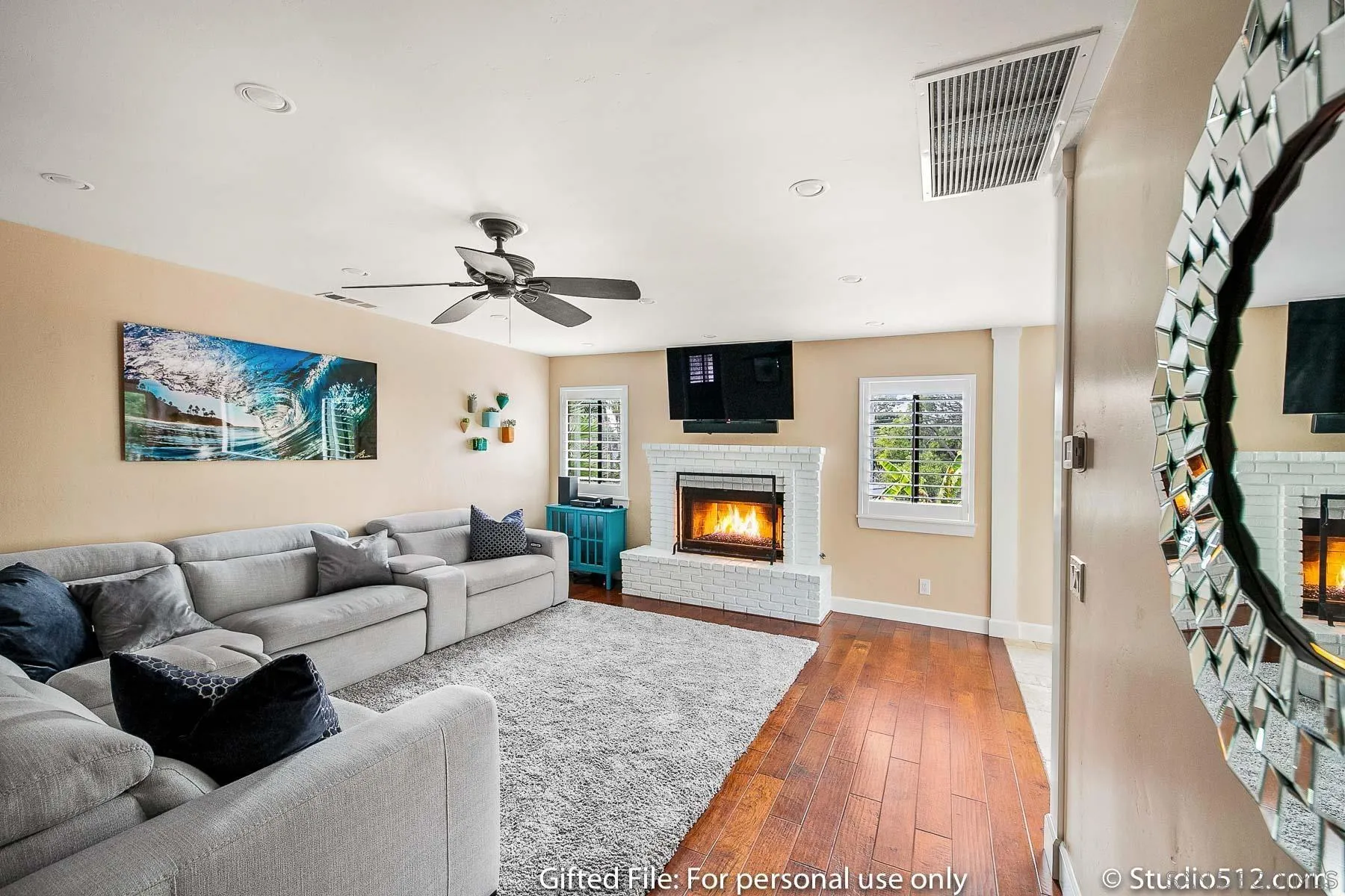 1259 Grandview Road Vista, CA 92084 - Photo 10 of 41 a living room with furniture and a fireplace