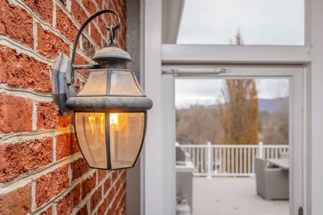 a stove top oven sitting inside of a white counter top