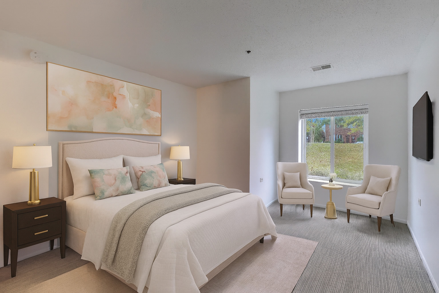 800 Ridge Road, Unit 114 Wilmette, IL 60091 - Photo 14 of 23 a bedroom with a bed and a large window