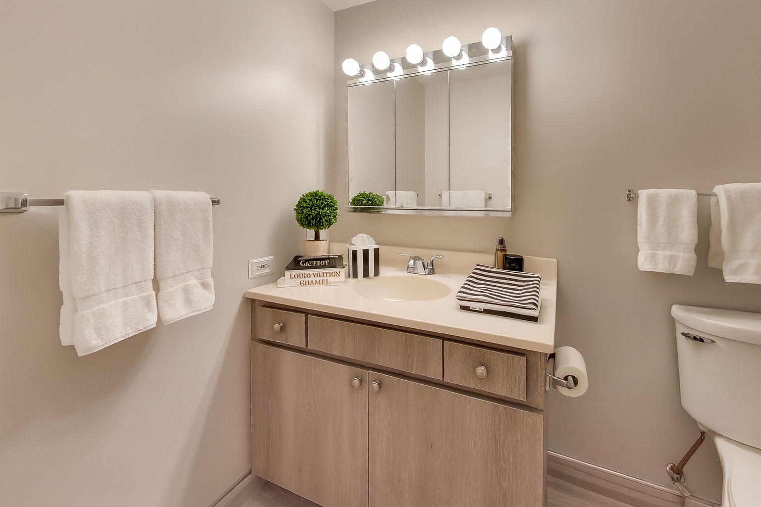 800 Ridge Road, Unit 114 Wilmette, IL 60091 - Photo 18 of 23 a bathroom with a sink and a mirror