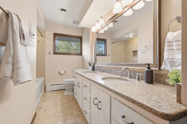 a view of a hallway with workspace