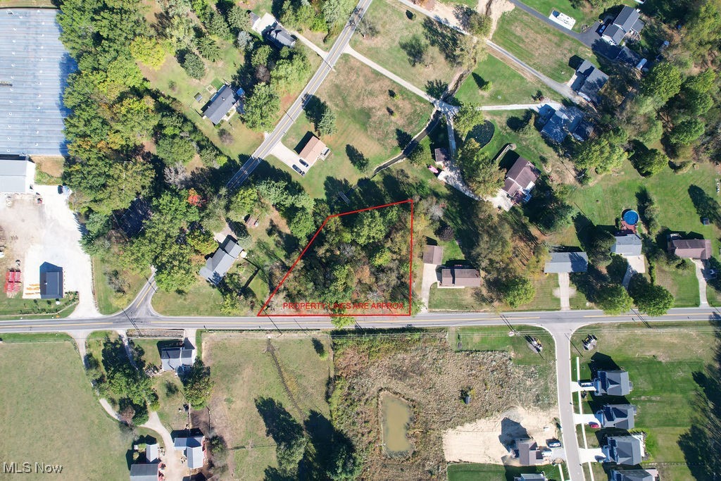 Meloy Road Kent, OH 44240 - Photo 1 of 6 Aerial view of property's location featuring property boundaries highlighted