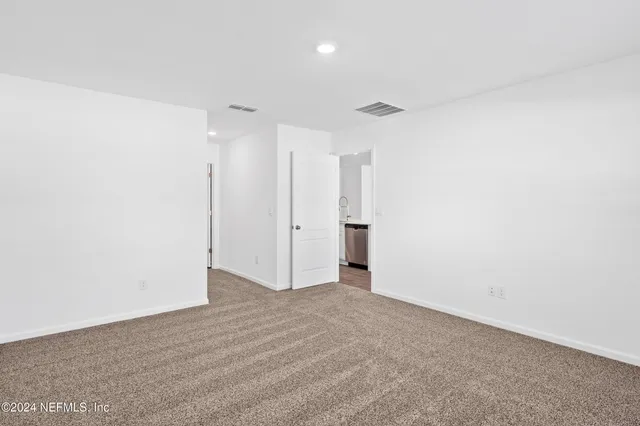 a view of an empty room