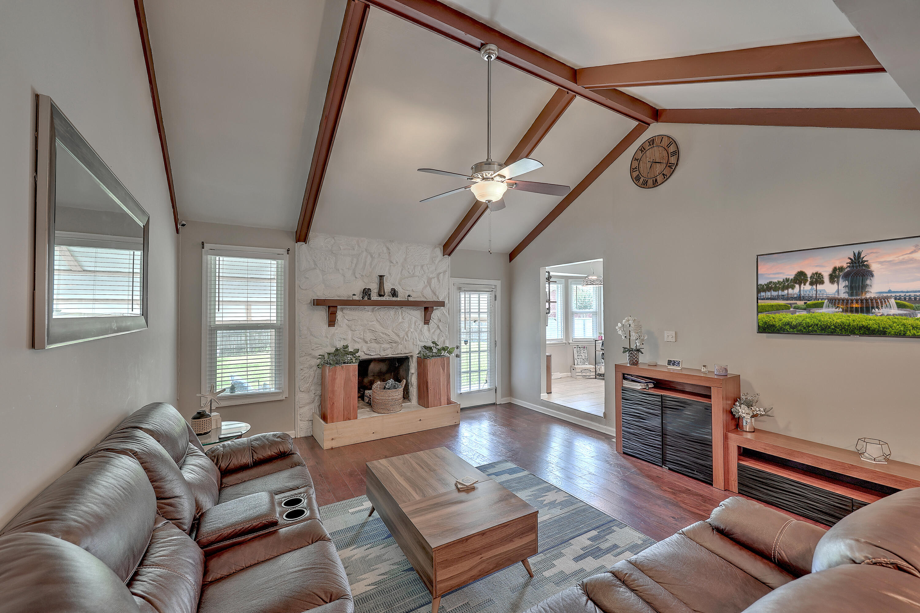 1406 Foxtail Pine Road Ladson, SC 29456 - Photo 9 of 35 Living Space & Fireplace