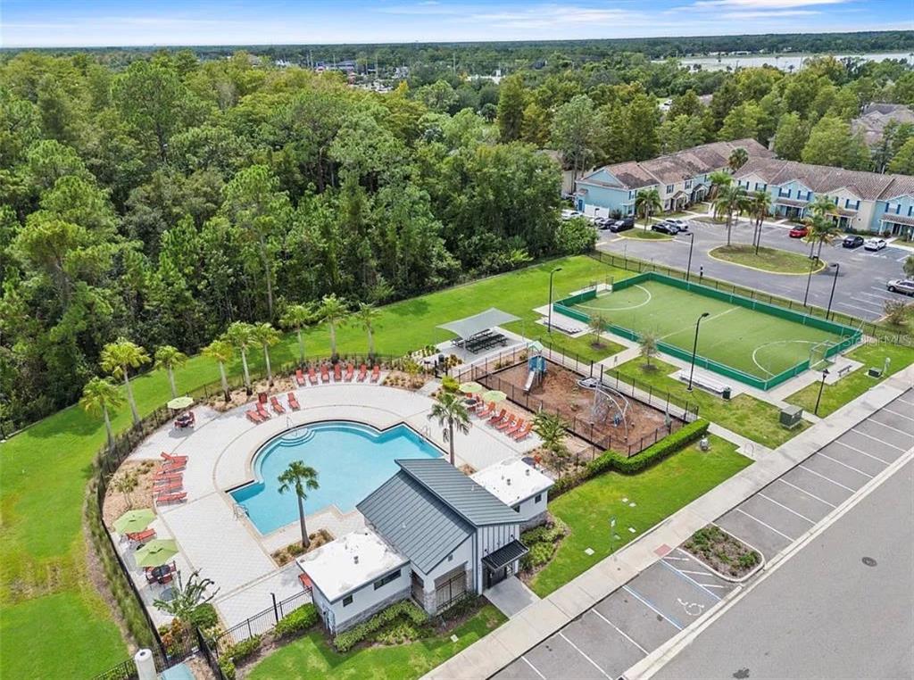 4585 Target Boulevard Kissimmee, FL 34746 - Photo 22 of 24 an aerial view of a house with a garden