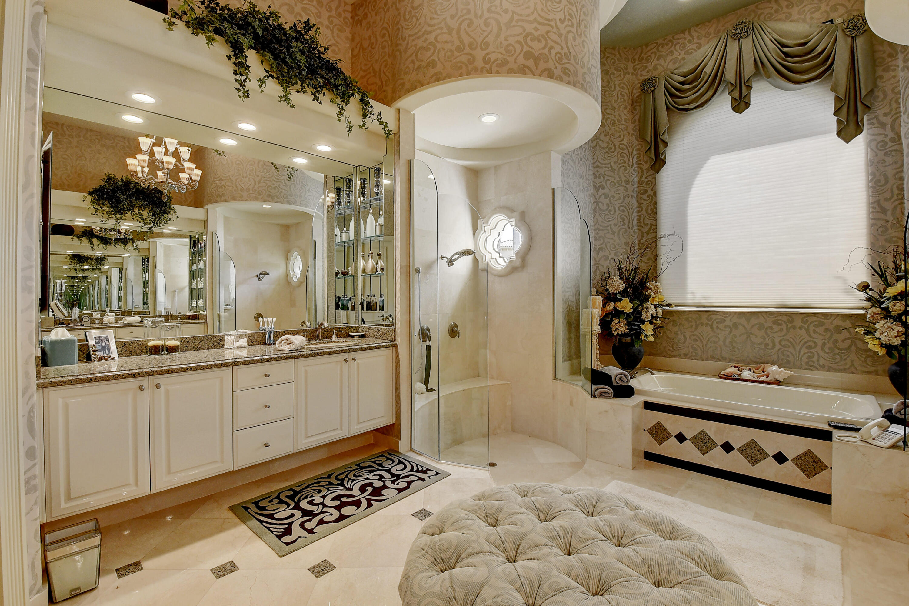 3811 Northwest Coventry Lane Boca Raton, FL 33496 - Photo 19 of 52 a bathroom with a sink mirror and a shower