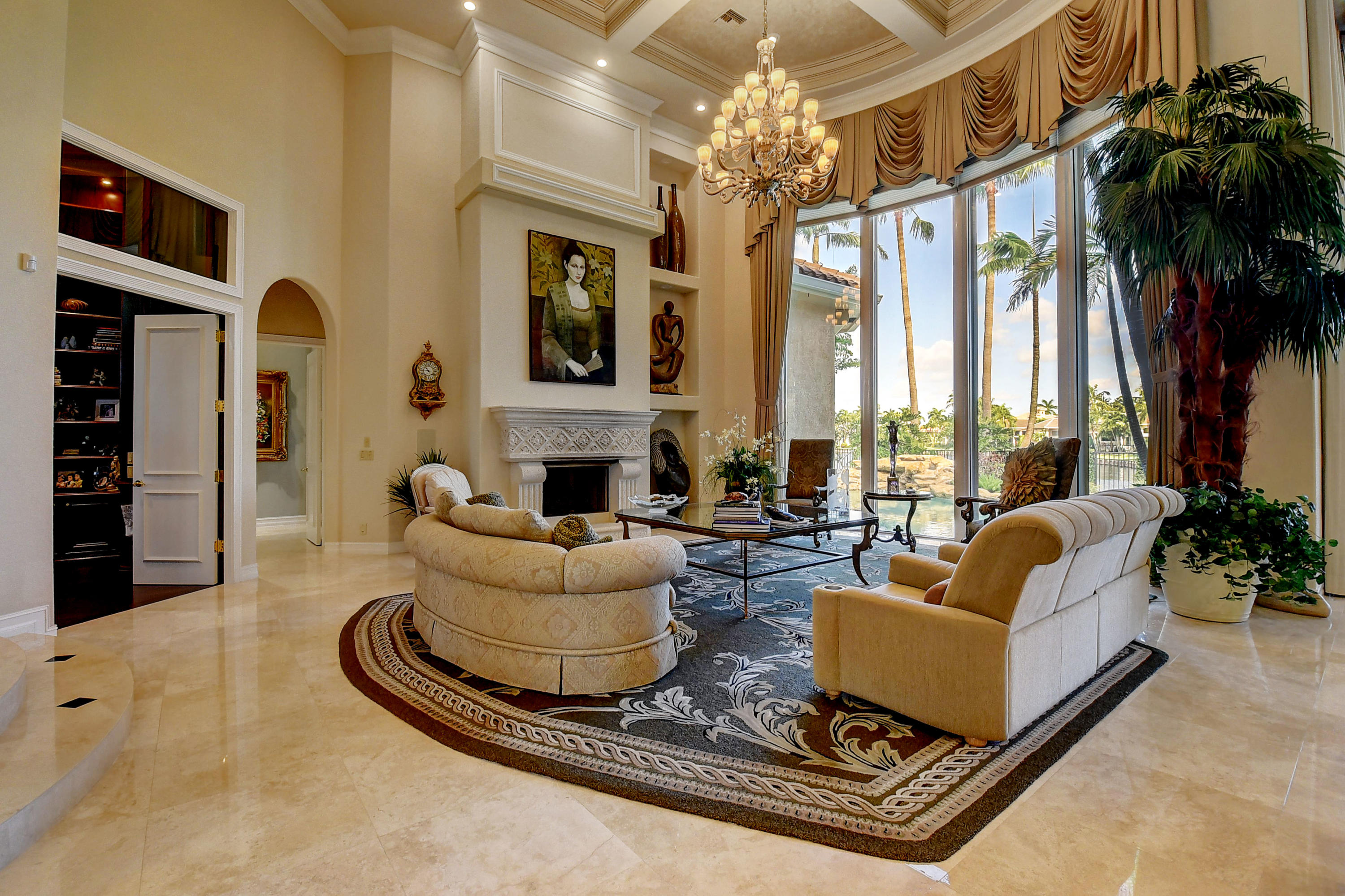 3811 Northwest Coventry Lane Boca Raton, FL 33496 - Photo 5 of 52 a living room with furniture and a large window