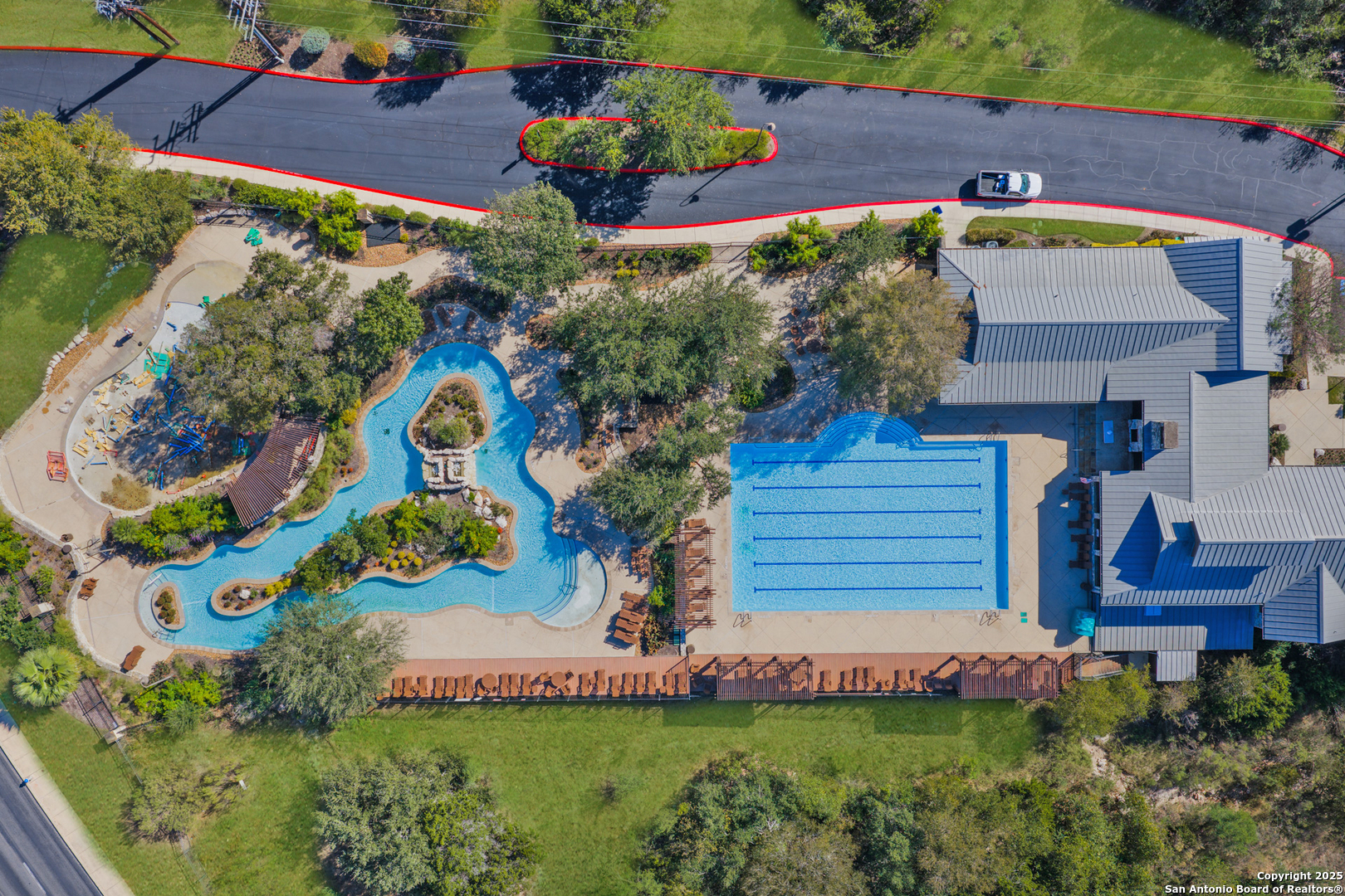 22842 Rio Salado San Antonio, TX 78261 - Photo 39 of 41 an aerial view of a house with a garden