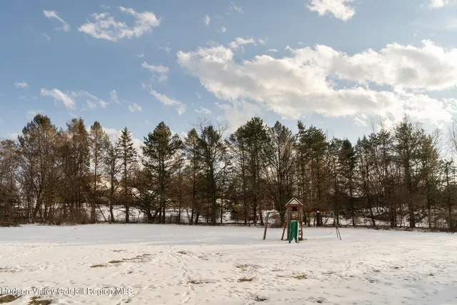 a view of snow on the ground