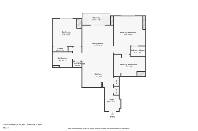 $444,900 | 315 Northeast 3rd Avenue, Unit 805, Fort Lauderdale, FL 33301