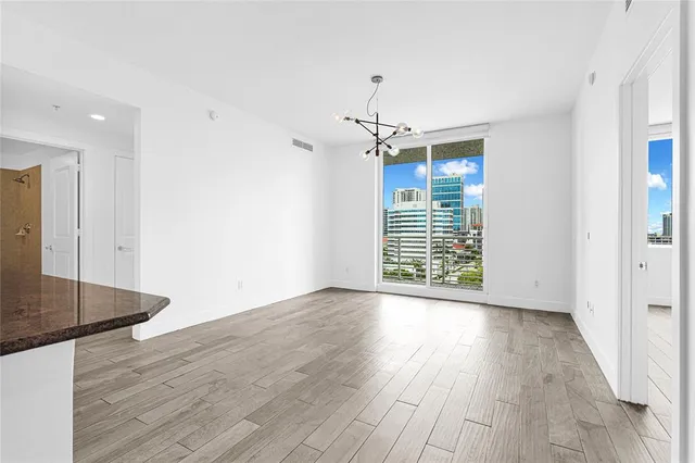 a view of building with yard