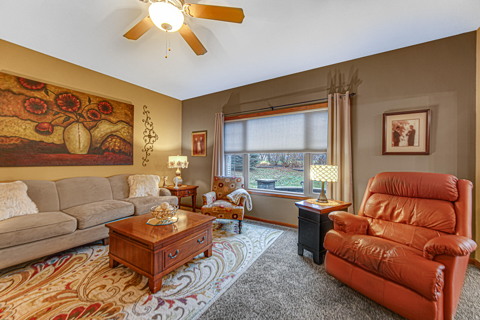 3252 Mockingbird Lane Valparaiso, IN 46383 - Photo 5 of 23 a living room with furniture ceiling fan and a rug