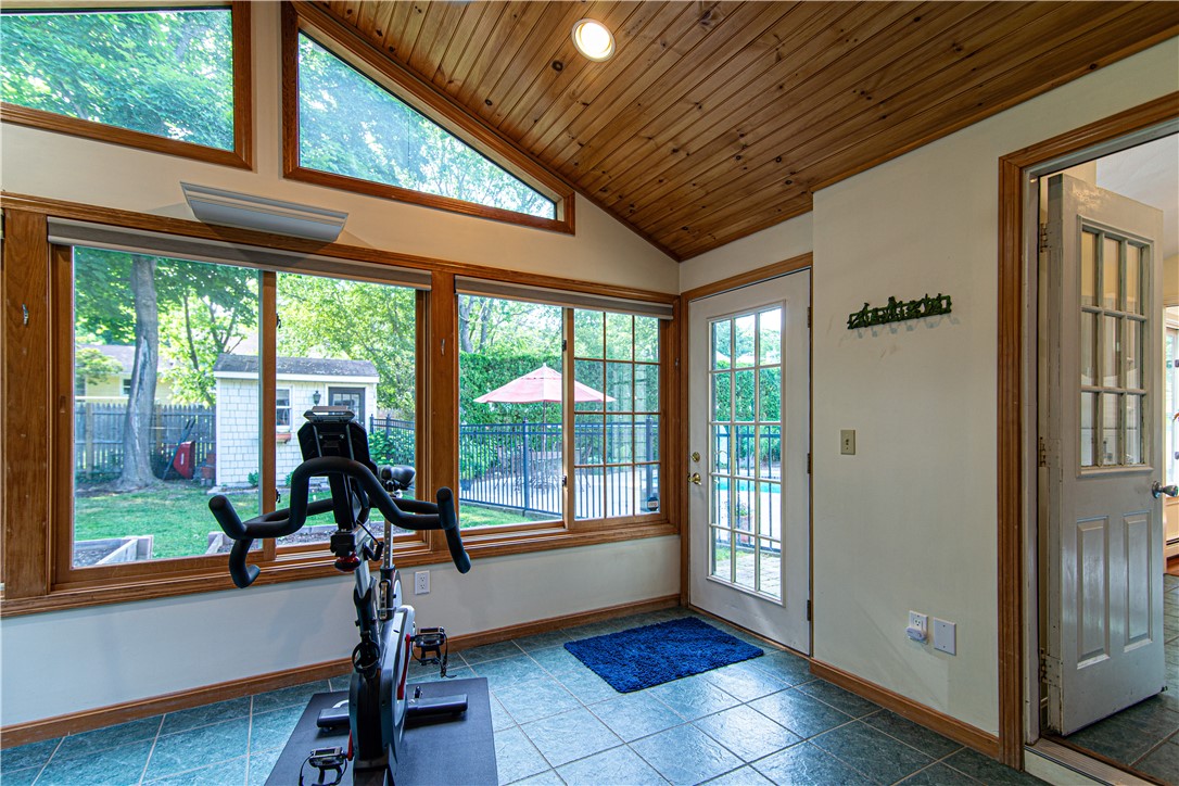 8 Simmons Road Barrington, RI 02806 - Photo 23 of 46 Sun room off the back of the house with cathedral ceilings