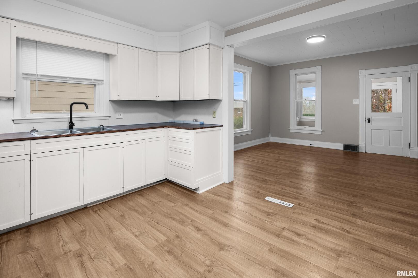 405 North Bluff Street Albany, IL 61230 - Photo 6 of 31 a kitchen with stainless steel appliances granite countertop a sink window and cabinets