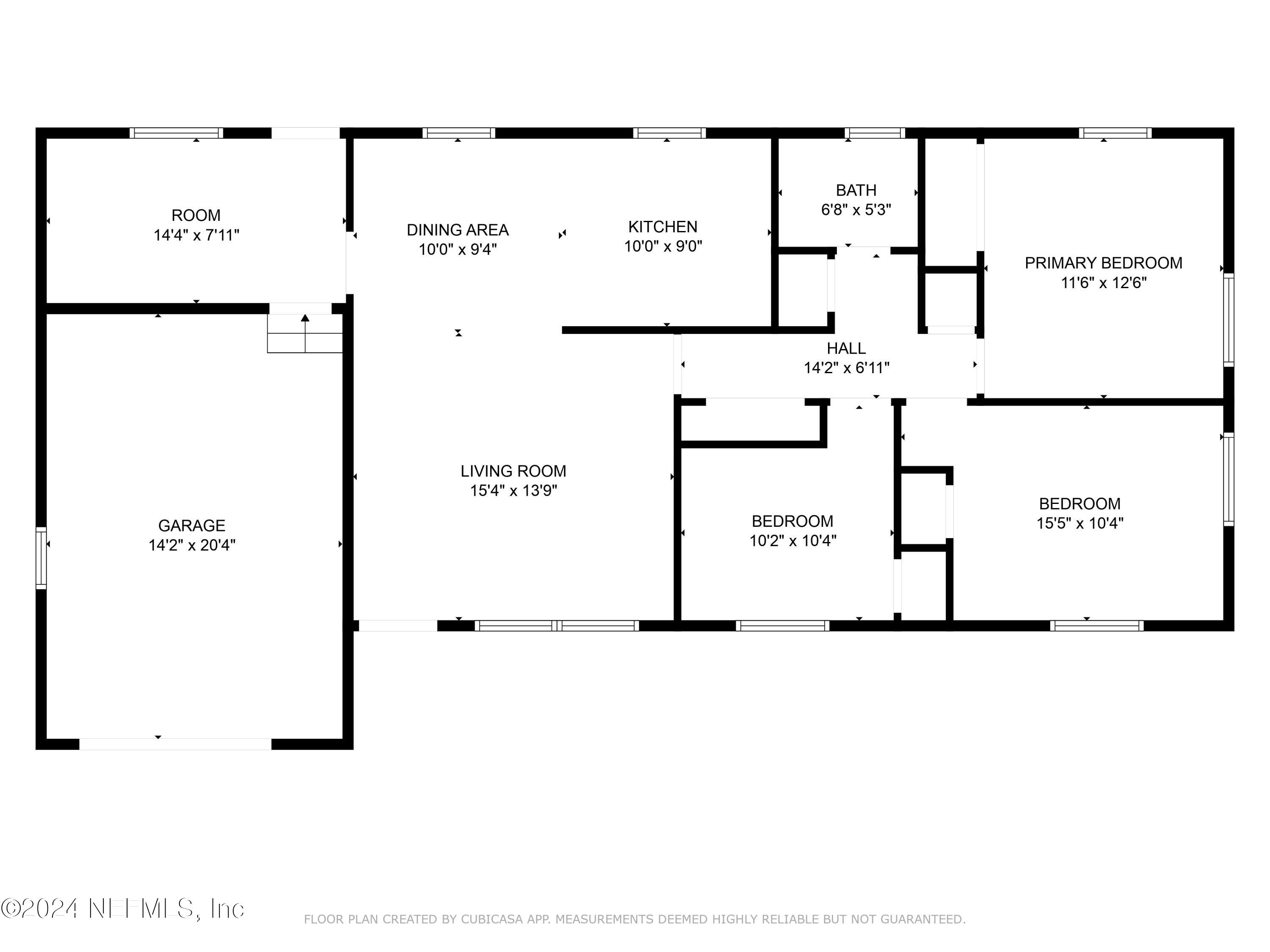 2587 Dean Road Jacksonville, FL 32216 - Photo 38 of 38 2D Floor Plan for 2587 Dean Road.jpg