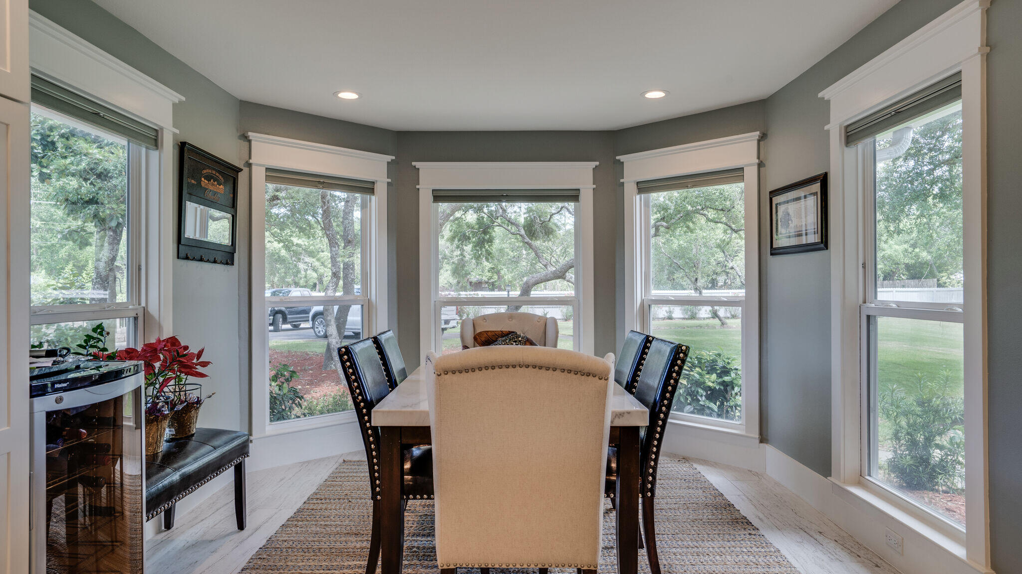 786 Mack Bayou Road Santa Rosa Beach, FL 32459 - Photo 14 of 42 a view of a dining room with furniture window and outside view