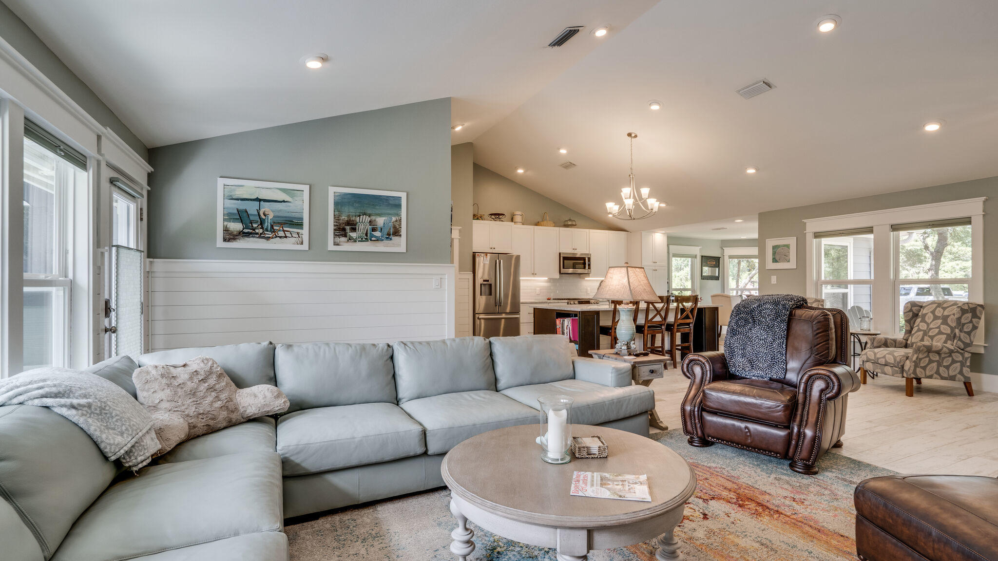 786 Mack Bayou Road Santa Rosa Beach, FL 32459 - Photo 7 of 42 a living room with furniture and a large window