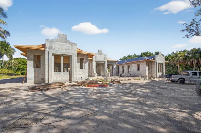 a view of a house with a patio