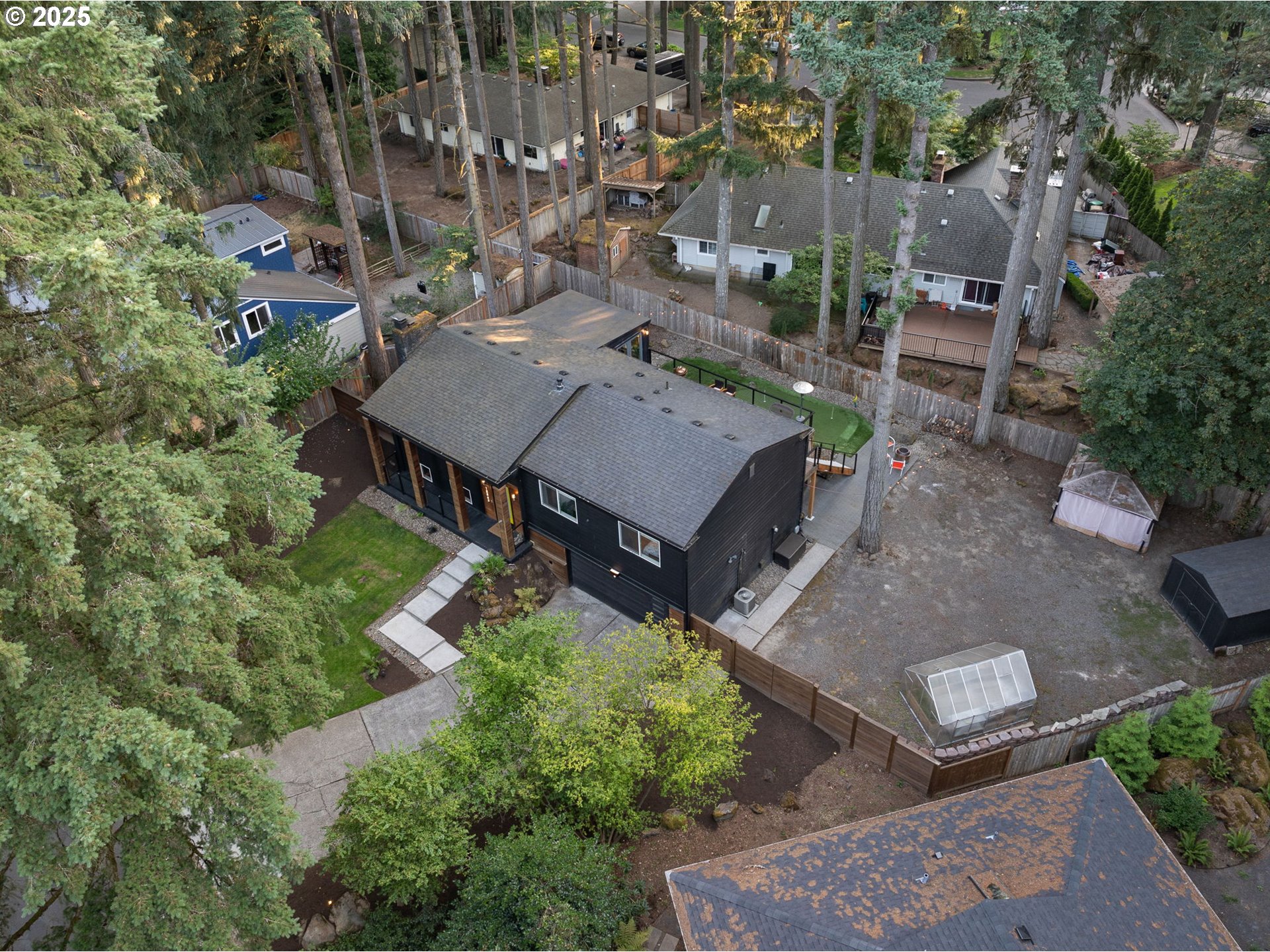 18863 Southwest Indian Springs Road Lake Oswego, OR 97035 - Photo 31 of 33 an aerial view of a house with a yard