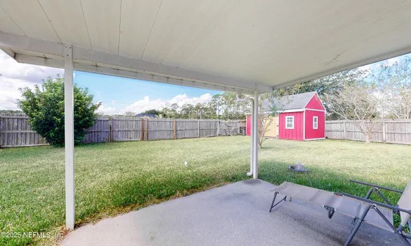 a view of a park with swing