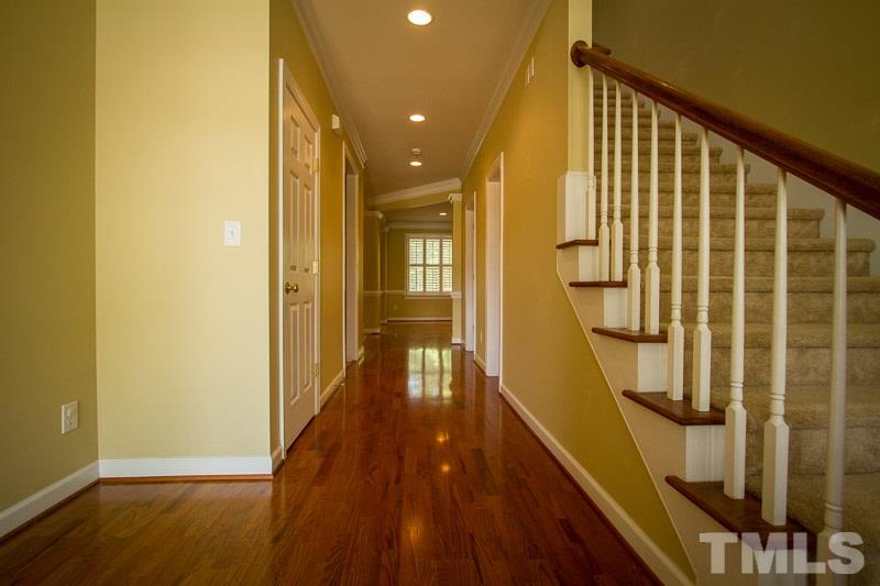 8027 Satillo Lane Raleigh, NC 27616 - Photo 3 of 25 Hardwoods through most of the downstairs.